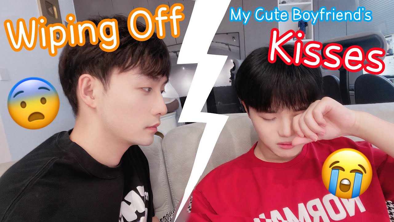 Wiping Off My Cute Boyfriend's Kisses Prank💋💔**He's Crying?** [Gay Couple Lucas&Kibo BL]