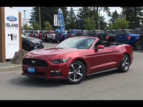 2017 Ford Mustang W/ Low Km, Bluetooth, Convertible Review| Island Ford