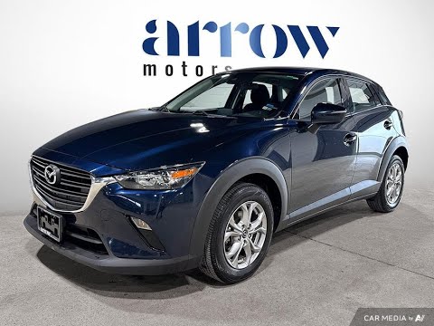 2021 Mazda CX-3 GS Auto FWD in Blue for sale at Arrow Motors in Aylmer, ON