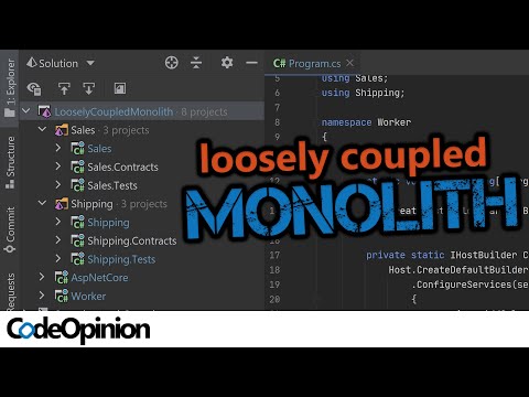 Solution & Project Structure of a Loosely Coupled Monolith