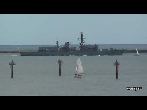 HMS NORTHUMBERLAND F238 PASSES HMS ECHO H87 IN PLYMOUTH SOUND - 10th July 2020