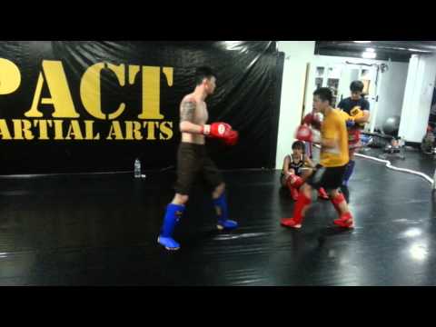 Hard session sparring today at impact mma