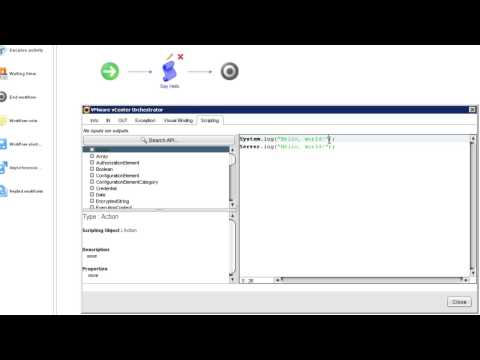 vCenter Orchestrator: Creating a Simple Workflow