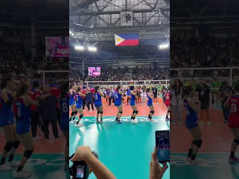 AVC Challenge Cup bronze medalists entertain Manila crowd with impromptu 'Pantropiko' dance number