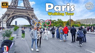 🇫🇷 PARIS Walking Tour - Arc de Triomphe by Trocadéro to Eiffel Tower, 