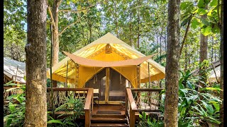 preview picture of video 'Top Tented Camping Resort Thailand in 2019 - #HintokRiverCamp @ Hellfire Pass'