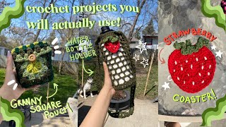 🍓crochet projects you will actually USE! ✧˚ · . ❀