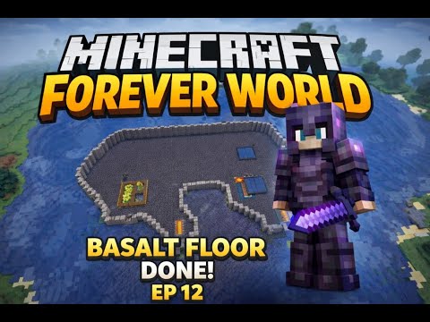 Factory Island Upgrade! Full Polished Basalt Floor 🔥 | Minecraft Survival Ep 12