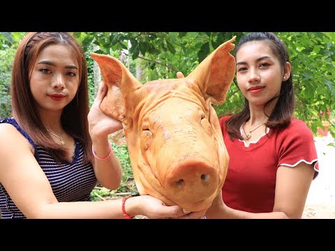 <h1 class=title>Yummy cooking roasted head pork recipe - Cooking skill</h1>
