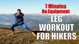 7 Minutes Hiking Training for Legs - Fitness home Workout for Hikers (Peak Training)