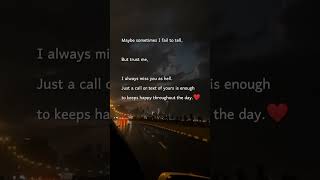 Download lagu 'I Miss You So Much 😢💙 | Heart Touching Quote'#MissYou #EmotionalQuotes mp3