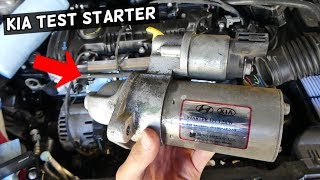 HOW TO TEST STARTER ON KIA DEMONSTRATED ON KIA FORTE
