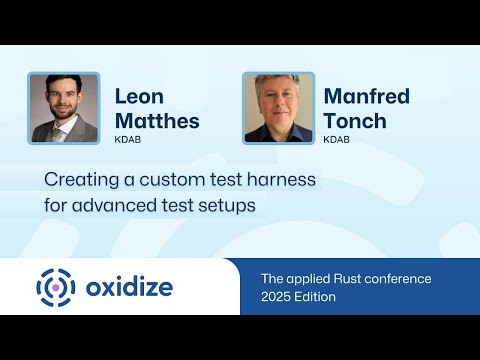 Creating a custom test harness for advanced test setups