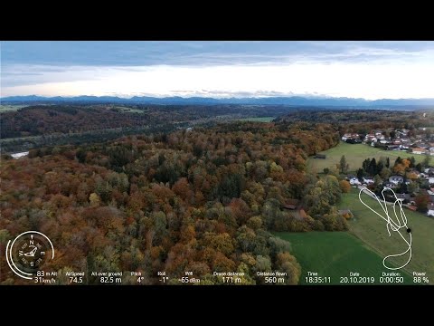 Parrot Disco 2019 1020 - Drone flying in Schäftlarn - South of Munich