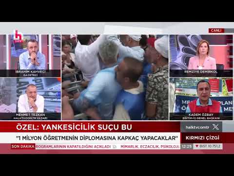 Genel Başkanımız Kadem Özbay, Halk Tv`de yayınlanan Kırmızı Çizgi programında Remziye Demirkol`un canlı yayın konuğu oldu ve meslek nöbetimiz ile ilgili açıklamalarda bulundu.10/07/2024 | EĞİTİM İŞ