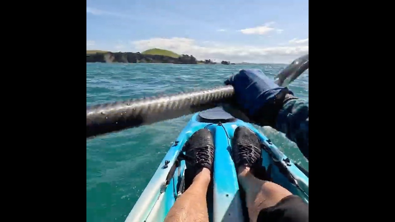 Browns island paddle #kayak #islandhopping #volcanoisland #newzealand