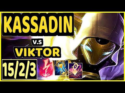 SHOWMAKER (KASSADIN) vs VIKTOR - 15/2/3 KDA MID GAMEPLAY - KR Ranked DIAMOND