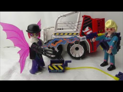 Playmobil The Real Ghostbusters Egon Spengler with Cage Car