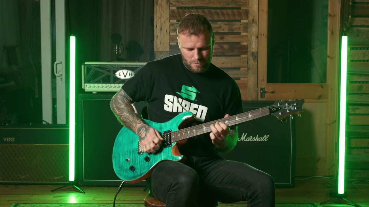 PRS SE CE24 Turquoise - Demo by Kris Barras - Shred Comps