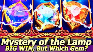 A BIG WIN Bonus in Mystery of the Lamp Treasure Oasis slot machine at Harrah's Resort Southern CA!