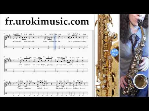 Cours de Saxophone Alto Shakira - Waka Waka Tuto Partitions Partie#2 um-829