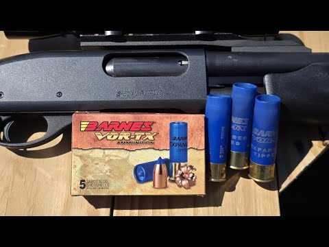 Barnes VOR-TX 12ga 2-3/4" 437gr Copper Sabot Slug Test W/ Remington 870 & Rifled Barrel