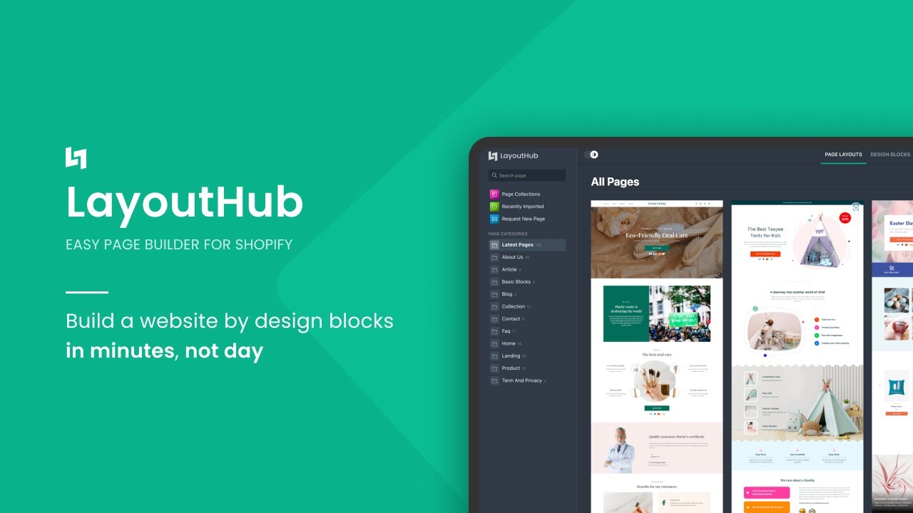 LayoutHub ‑ Easy Page Builder Demo