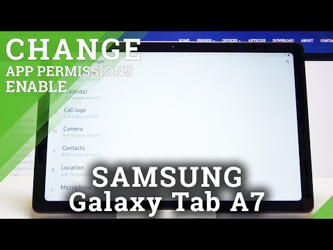 Manage Apps Permissions on SAMSUNG Galaxy TAB A7