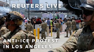 LIVE: Anti-ICE protest at Metropolitan Detention Center in Los Angeles