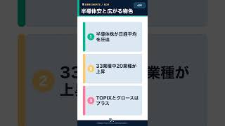 日経安でも上昇優勢｜8/24日本株