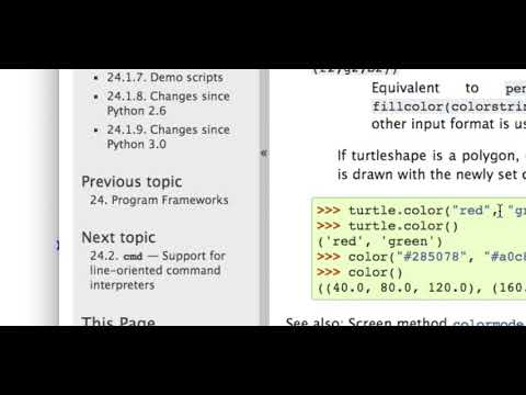 Python Turtle Graphics Methods Part 1