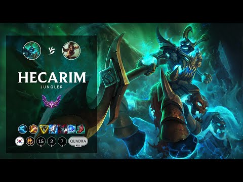 Hecarim Jungle vs Nidalee - KR Master Patch 12.17