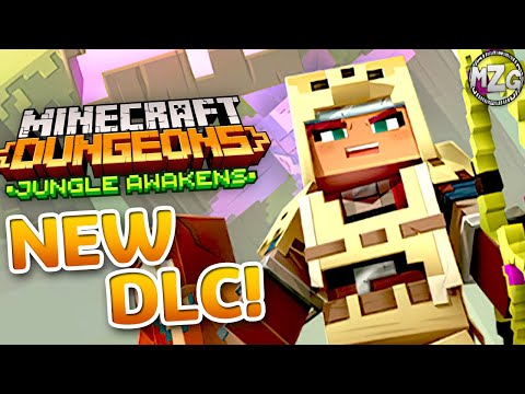 Zebra Gamer - New DLC! The Jungle Awakens! - Minecraft Dungeons Gameplay Walkthrough Part 14 - Dingy Jungle!