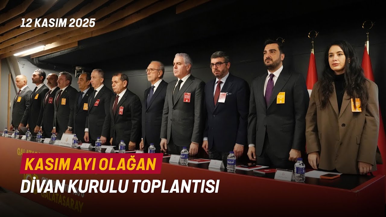 🔴 Galatasaray Spor Kulübü Divan Kurulu Kasım Ayı Olağan Toplantısı