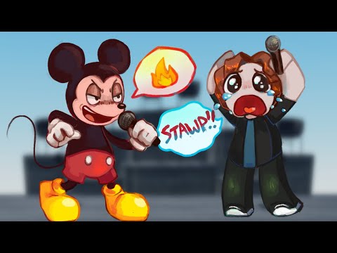 RAP BATTLING as MICKEY on ROBLOX VOICE CHAT