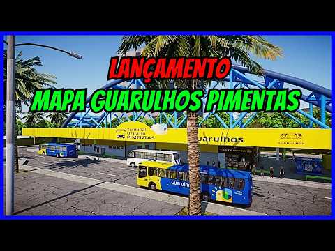 🔴Gameplay Novo Mod Mapa Guarulhos Pimentas | Linha 781 | Proton Bus Simulator | PBSU | Mods