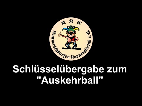 Schlüsselübergabe zum "Auskehrball" 38. Saison des KKC