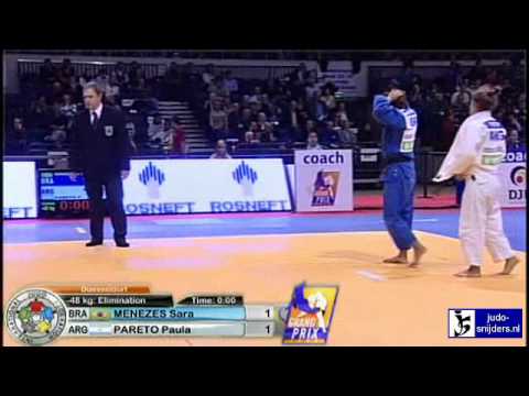 Judo 2010 Grand Prix Dusseldorf: Sara Menezes (BRA) - Paula Pareto (ARG) [-48kg]