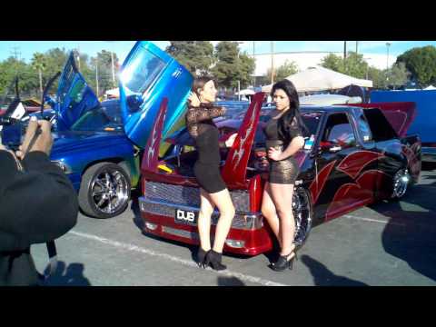 streetlow magazine models at the streetlow car show la sports arena