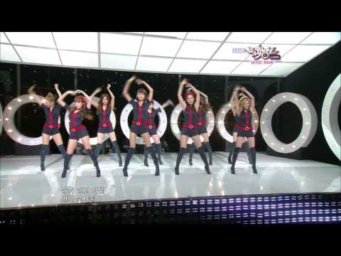 101029 KBS2 Music Bank SNSD Comeback Stage - 훗 (Hoot)