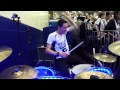 Live Drumming GSU Basketball Band 2015 Sold Out Crowd GSU Sun Belt Champs