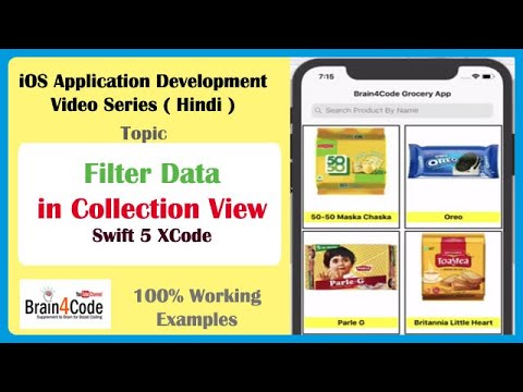 How to Filter Data in Collection View with UISearchController Search Bar in Swift 5 XCode | Hindi