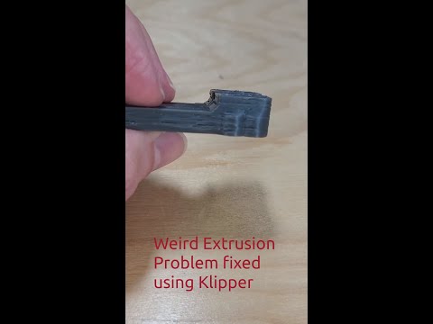 Weird Under-extrusion 3d Printing Problem Fixed with Klipper #shorts