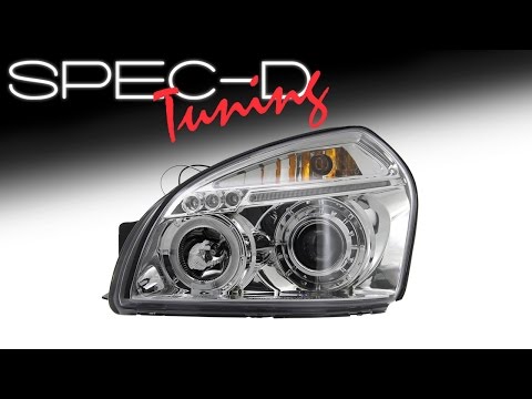 SPECDTUNING DEMO VIDEO: 2005-2009 HYUNDAI TUCSON PROJECTOR HEADLIGHTS