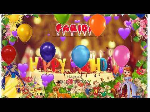 FARIDA Birthday Song – Happy Birthday Farida