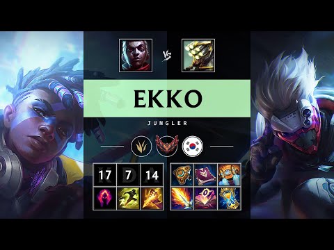 Ekko Jungle vs Master Yi - KR Grandmaster Patch 25.21