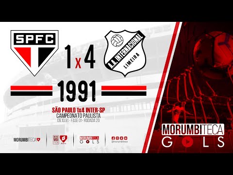 São Paulo 1x4 Inter-SP - Paulista 1991 - fase 01 - rodada 20 - 09/10/1991