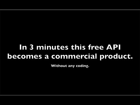 Selling APIs is easy