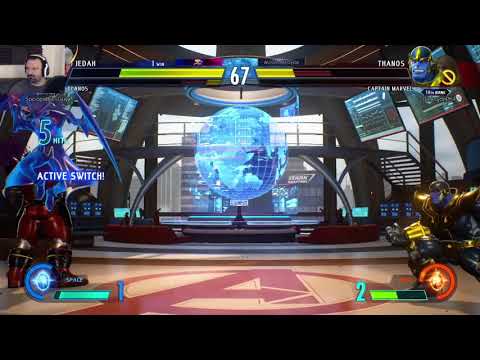 Marvel vs. Capcom Launch MP pt37 - vs. Jedah/Thanos