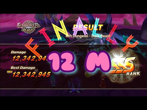 Summoners War : FINALLY 12 M on DARK BEAST